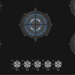 NOBEL GAS HOBS BLACK 90 CM 5 GAS BURNERS FFD CAST IRON GRIDS 6month warranty NOBEL-NBH9502GH