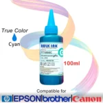 Cyan Liquid Ink Bottle Refill Ink for EPSON/BROTHER/CANON/HP-CYAN OfficePointBrand