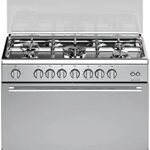 BOMPANI GAS COOKER 90X60 5 GAS BURNER BO-DIVA90GG5TCIXFAN Stove