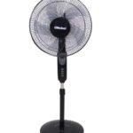 NOBEL-NF140 NOBEL STAND FAN BLACK "16"" FAN BLADE" OSCILLATION 3 SPEED 3 BLADES
