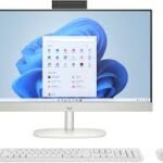 2023 Newest HP All-in-One 27-inch Desktop, 13th Generation Intel Core i7-1355U processor|16GB DDR4 RAM|1TB M.2 SSD|Intel® Iris® Xᵉ Graphics| Windows 11 Pro - Shell white (Upgraded)
